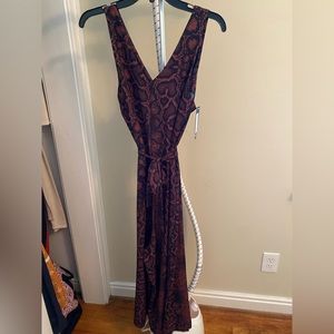 Nasty Gal Snake Skin Mid Ankle Romper